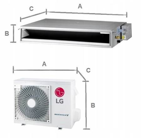 Klimatyzator kanałowy LG CI niski spręż 4,7 kW