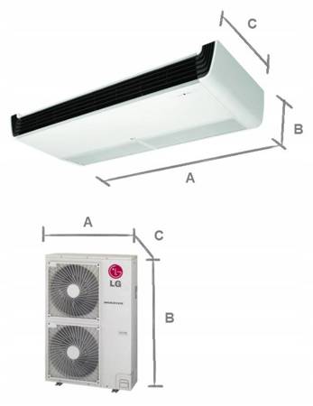 Klimatyzator podstropowy LG H-Inverter 12,1 kW R32