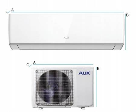 Klimatyzator ścienny AUX HALO AUX-09HA 2,7kW wi-fi