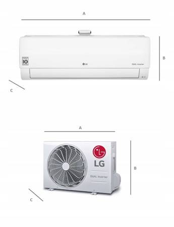 Klimatyzator ścienny LG DualCool 3,5kW AP12RT 2W1